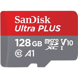 SanDisk Ultra Plus microSDXC 128GB Memory Card