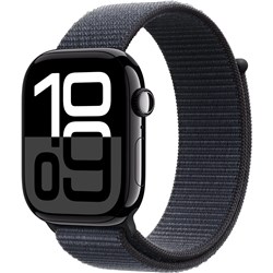 Apple Watch Series 10 46mm Jet Black Aluminium Case GPS Sport Loop [Ink]