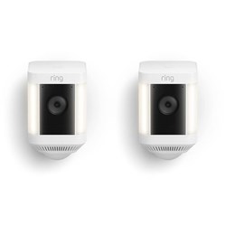 Ring Spotlight Cam Plus Battery [2-Pack](White)