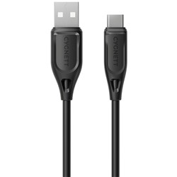 Cygnett Charge & Connect USB-C to USB-A 2.0 Cable V2 1.2m (Black)