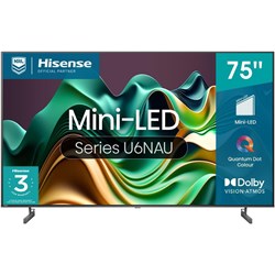 Hisense 75' U6NAU Mini-LED 4K QLED Smart TV [2024]