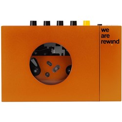 We Are Rewind Portable Bluetooth Cassette Player (Serge Orange)