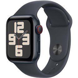 Apple Watch SE  40mm Midnight Aluminium Case GPS + Cellular Sport Band (M/L) [2024]