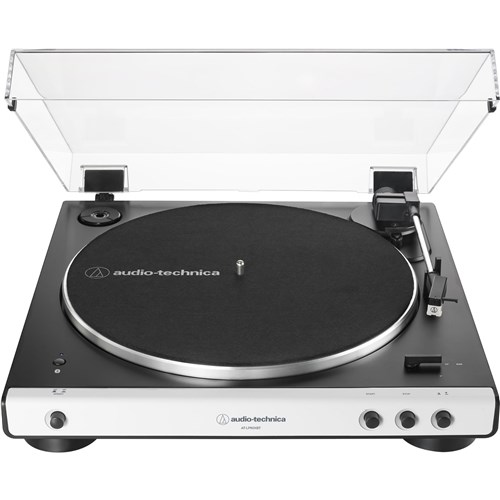 Audio-Technica LP60XBT Fully Automatic Belt Drive Stereo Bluetooth Turntable (Black/White)