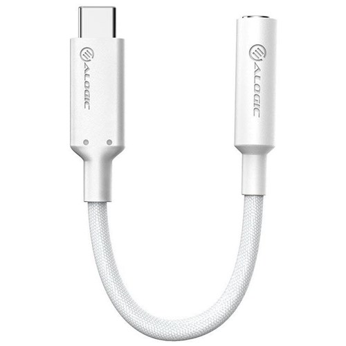 ALOGIC Elements Pro USB-C to 3.5mm Audio Adapter (White)