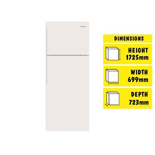 Westinghouse WTB4600WC-R 431L Top Mount Fridge (White) [Right]