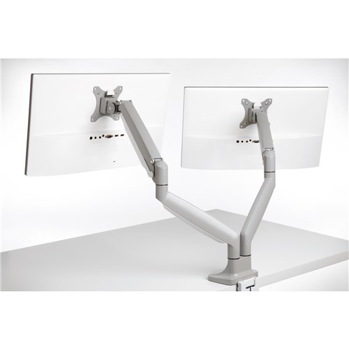 Kensington SmartFit One Touch Height Adjustable Dual Monitor Arm (Grey)