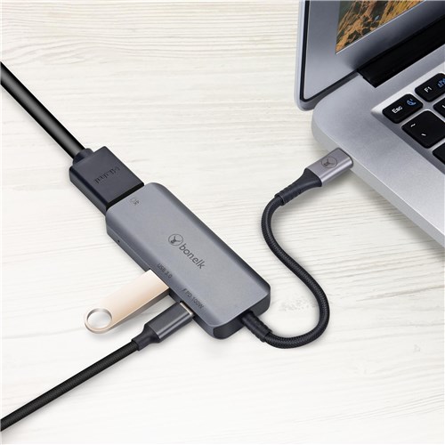 Bonelk 3-in-1 Multiport Hub Long Life Series (Black/Space Grey)