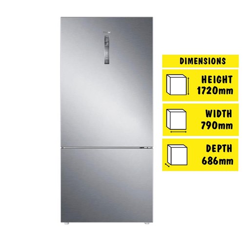 Haier HRF520BS 498L Bottom Mount Fridge (Satina)