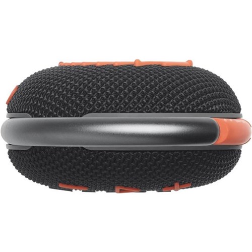 JBL Clip 4 Portable Bluetooth Speaker (Black/Orange) - JB Hi-Fi