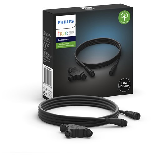 Philips Hue Outdoor Cable Extension 2.5m & T-Part Adapter