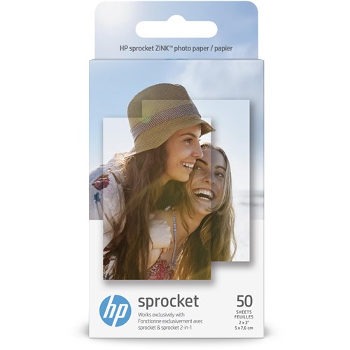 HP Zink Photo Paper for HP Sprocket 2x3 (50pk)