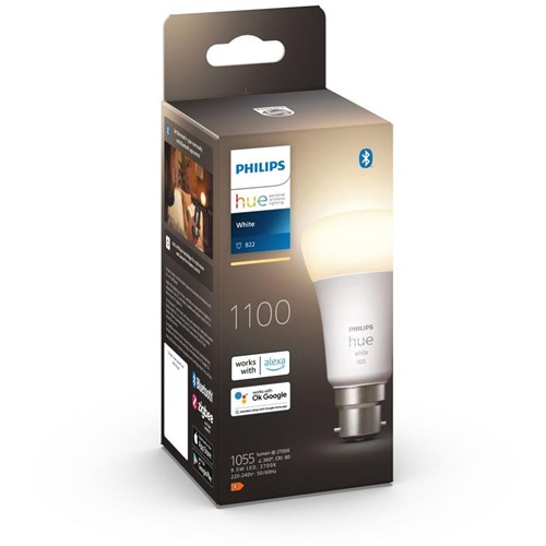 Philips Hue B22 A60 White Bluetooth Bulb [2022]