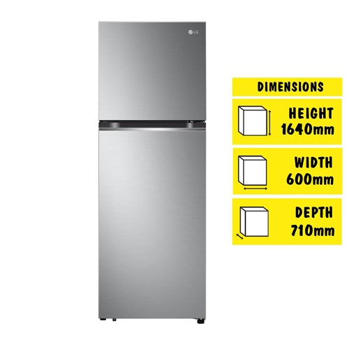 LG GT-3S 315L Top Mount Fridge (Stainless Finish)