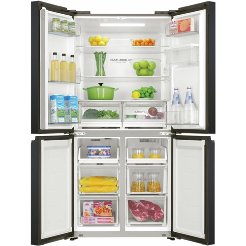 Haier HRF580YHC 508L Quad Door Fridge (Black)