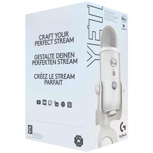 Blue Yeti USB Streaming Microphone (Off White)