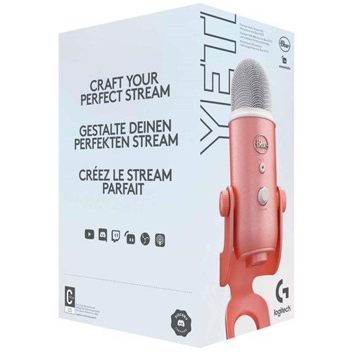 Blue Yeti USB Streaming Microphone (Sweet Pink)