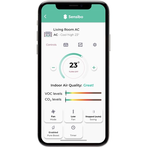 Sensibo Air Pro Wi-Fi Split System AC Controller w/ Air Quality Sensor