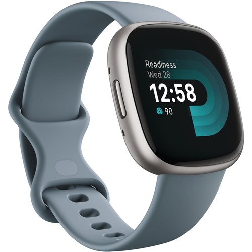 Fitbit Versa 4 (Waterfall Blue/Platinum Aluminium)