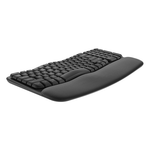 Logitech Wave Keys Wireless Ergonomic Keyboard (Graphite)