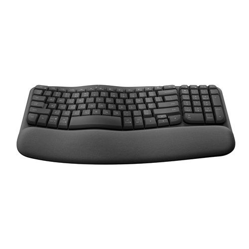 Logitech Wave Keys Wireless Ergonomic Keyboard (Graphite)