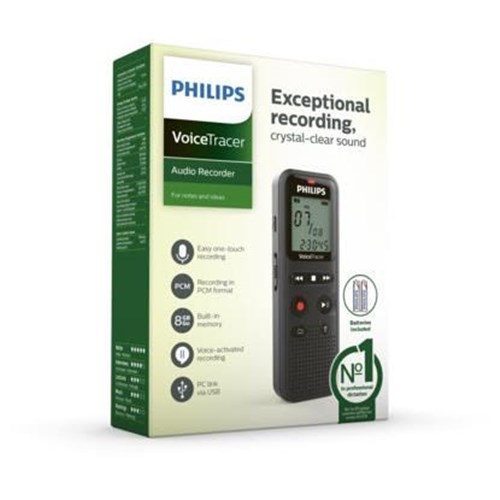 Philips DVT1160 Digital VoiceTracer Voice Activating Recorder (8GB)