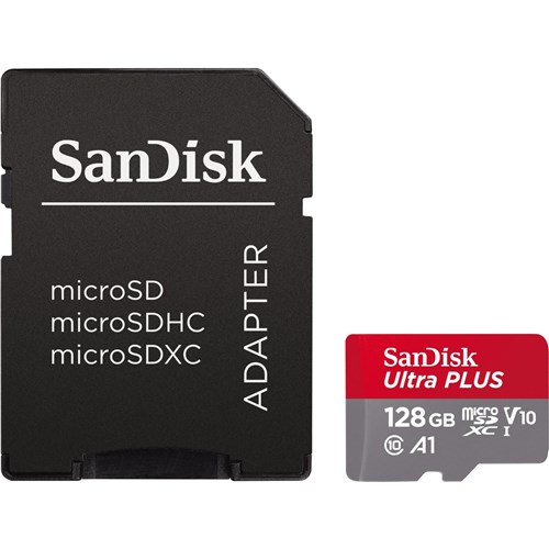 SanDisk Ultra Plus microSDXC 128GB Memory Card