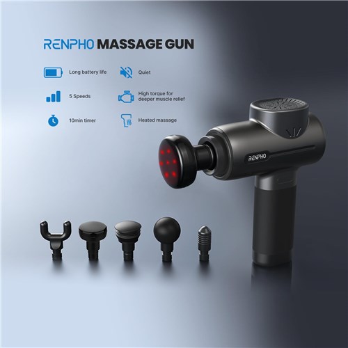 RENPHO R3 Massage Gun with Heat. Percussion Muscle Mini