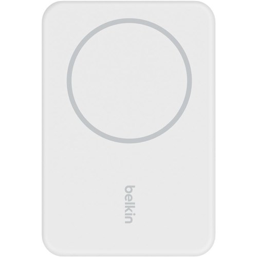 Belkin BoostUp Charge Magnetic Wireless Power Bank 5K + Stand (White)