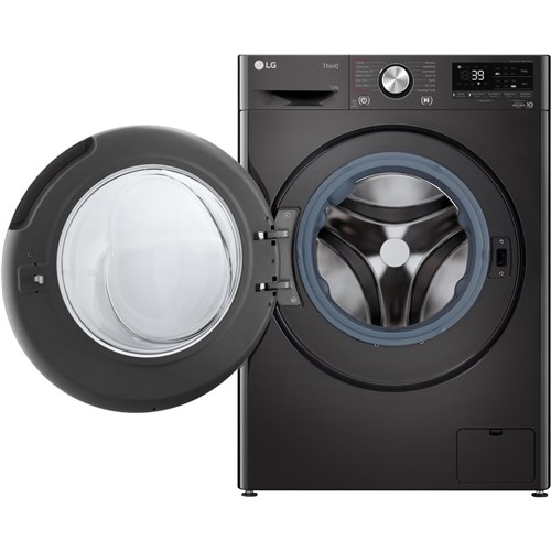 LG WVC9-1412B 12kg/8kg Series 9 Front Load Washer Dryer Combo (Black Steel)