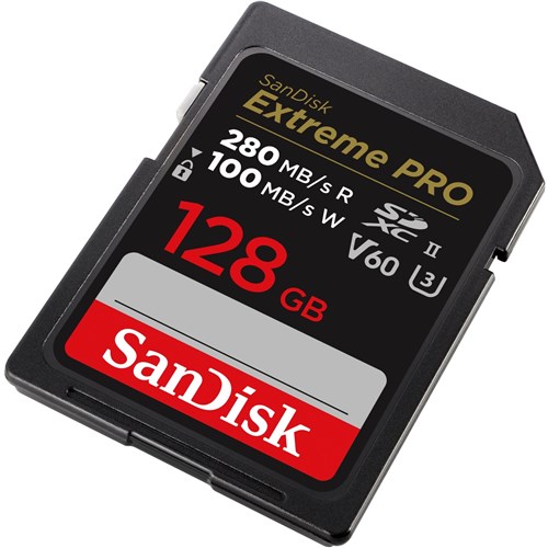 SanDisk Extreme PRO SDXC 128GB 280MB/s UHS-II Memory Card