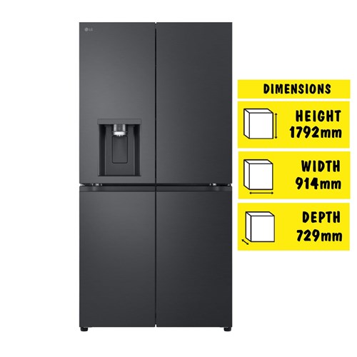 LG GF-L700M 637L French Door Fridge (Matte Black)