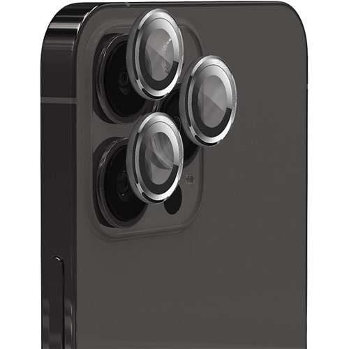 EFM Camera Lens Armour for iPhone 15 Pro/15 Pro Max (Carbon)