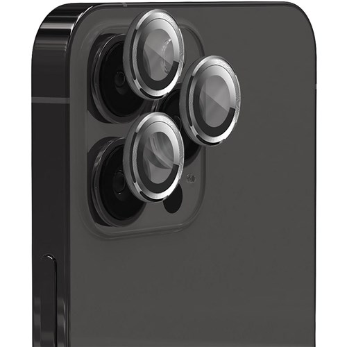 EFM Camera Lens Armour for iPhone 15 Pro/15 Pro Max (Carbon)