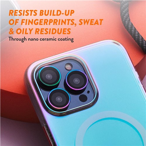 EFM Camera Lens Armour for iPhone 15/15 Plus (Rainbow)