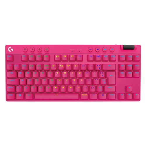 Logitech G PRO X TKL LIGHTSPEED Gaming Keyboard ( Magenta)