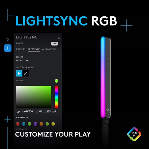 Logitech G Litra Beam LX Dual-Sided RGB Streaming Key Light