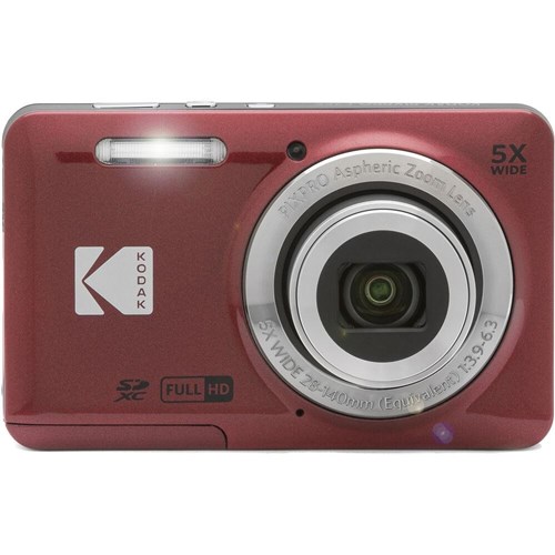 Kodak Pixpro FZ55 Digital Compact Camera (Red)