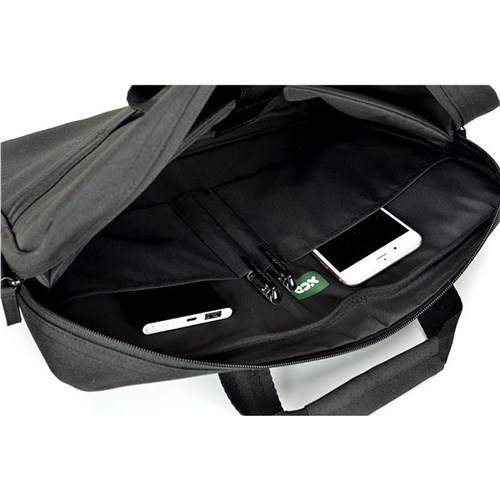 XCD Recycled 15.6' Laptop Briefcase Bag V2 (Black)