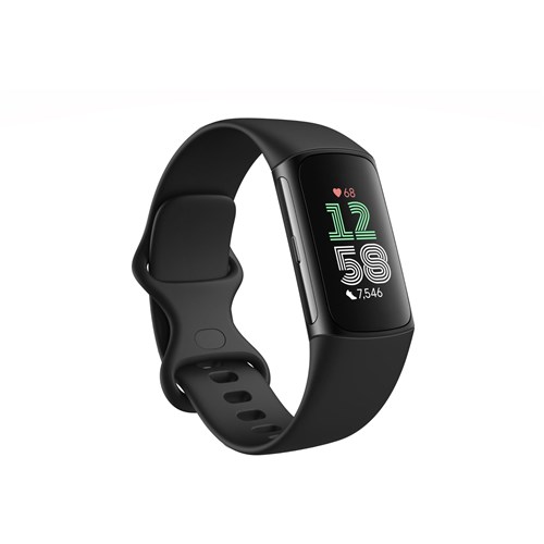 Fitbit Charge 6 Fitness Tracker (Obsidian/Black Aluminium)