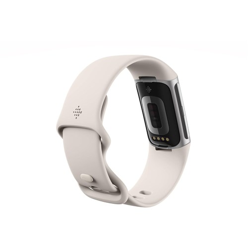 Fitbit Charge 6 Fitness Tracker (Porcelain/Silver Aluminium)