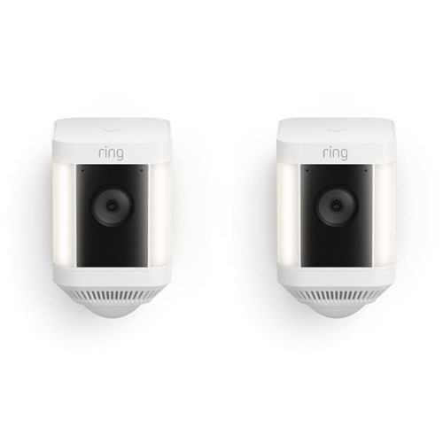 Ring Spotlight Cam Plus Battery [2-Pack](White)