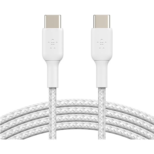 Belkin BoostUp Charge USB-C to USB-C 1m Braided Cable 2 Pack (White)