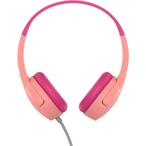 Belkin SOUDNFORM Mini Wired On-Ear Headphones for Kids (Pink)