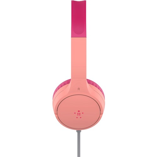 Belkin SOUDNFORM Mini Wired On-Ear Headphones for Kids (Pink)