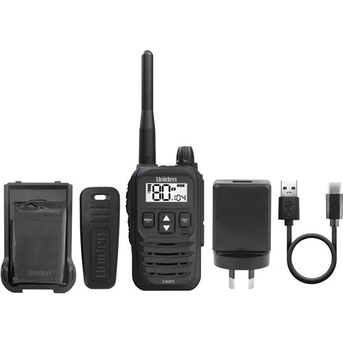 Uniden UH825-2TP 80 Channel 2 Watt UHF Handheld Tradies Pack