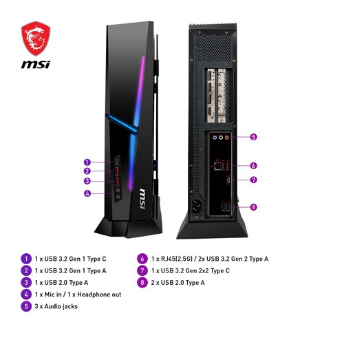 MSI MPG Trident AS 14NUD7-674AU Gaming Desktop (14th Gen Intel i7)[GeForce RTX 4060Ti]