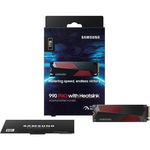 Samsung 990 PRO 1TB NVME SSD Heatsink