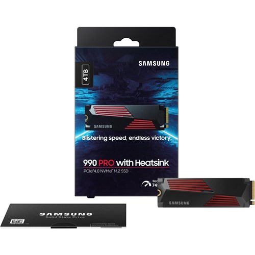 Samsung  990 PRO 4TB NVME SSD HEATSINK for PS5