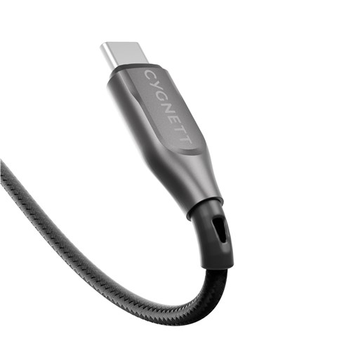 Cygnett Armoured USB-C to USB-A Cable 2M (Black)